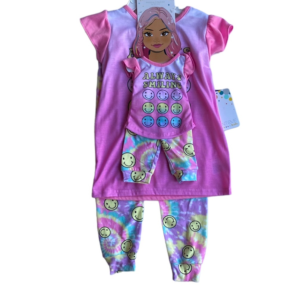 Saint Eve Kids - Pajama Set with Matching Doll
Set